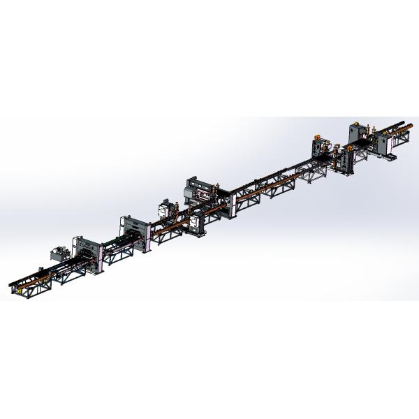 Power Transformer Automatic Welding Machine Pressed Steel Radiator Panel Production Line