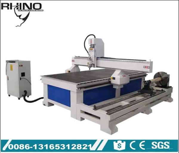Quality AC 380V 4 Axis CNC Router Machine , 3D Woodworking Industrial CNC Milling Machine for sale