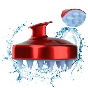 China Nano Silver Soft Rubber Scalp Massaging Shampoo Brush Deep Cleansing wholesale