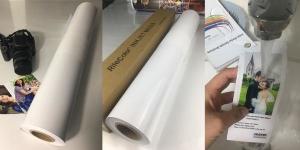 240gsm Resin Coated 24 Photo Paper Roll , Satin Photo Paper For Large Format Printers