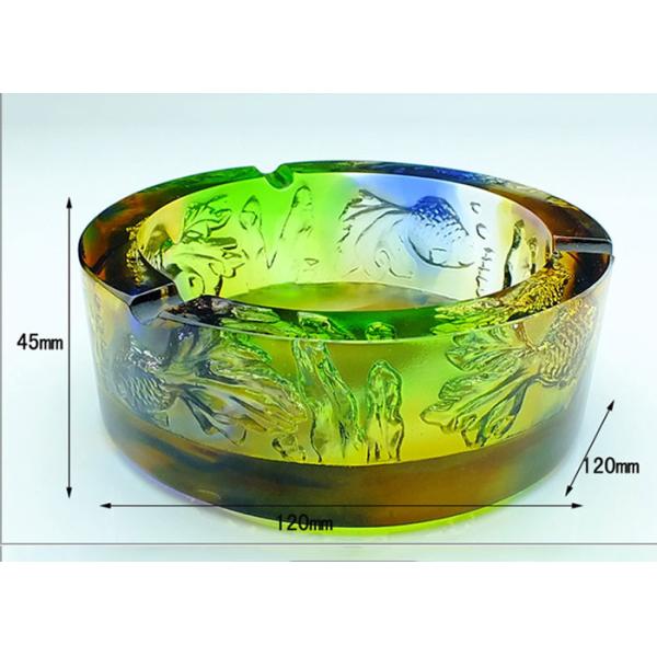 Square / Round Shape Ashtrays Home Decorations Crafts 120*45mm For Smoker