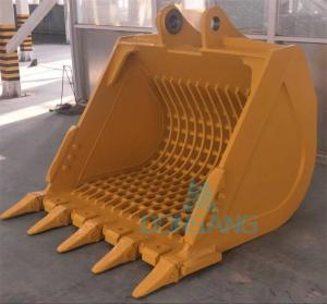 China Yellow 0.74m3 Excavator Crusher Bucket 18-25 Ton Rock Crusher Bucket wholesale
