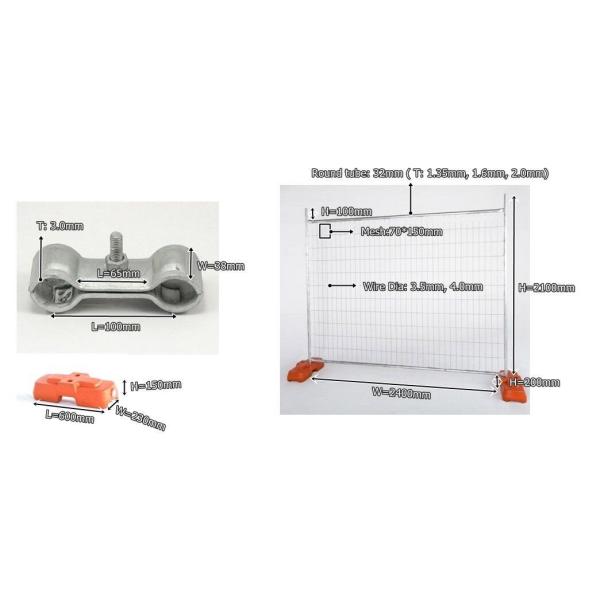 PVC Coated Temporary Mesh Fence Galvanized Wire Construction Site Fencing with best price