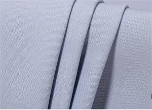 China Stiff Smooth Woven Polyester Rayon Blend Fabric Spandex Grey Colour on sale
