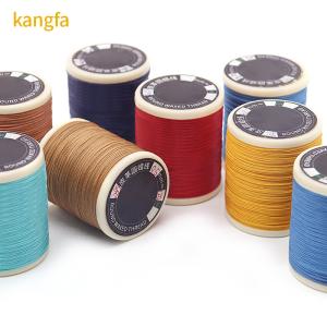 China Handmade Leather Sewing Wax Thread 150D/16 Strength Polyester Braided Rope for DIY wholesale