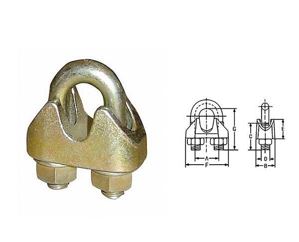 Quality JTR-RC02 Din1142 Galv Malleable Wire Rope Clips for sale