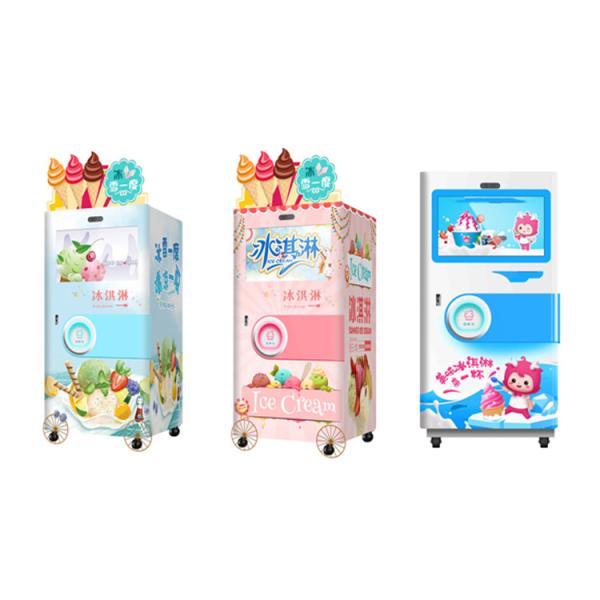 Quality Automatic Self Service Soft Ice Cream Vending Machine For Food / Beverage Shops for sale