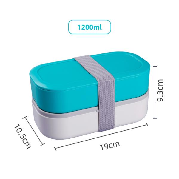 Blue Pink Black White or Customized Eco-Friendly Microwavable Lunch Box Set for Kids and Adults