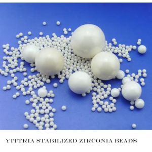 China Yttrium Stabilized Zirconia Beads Ultra Fine Grinding Media With Density wholesale