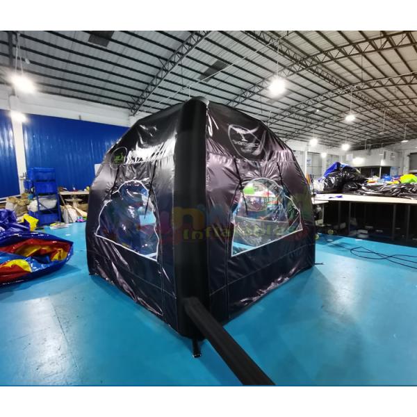 Commercial Black Portable Inflatable Marquee Tent Customized