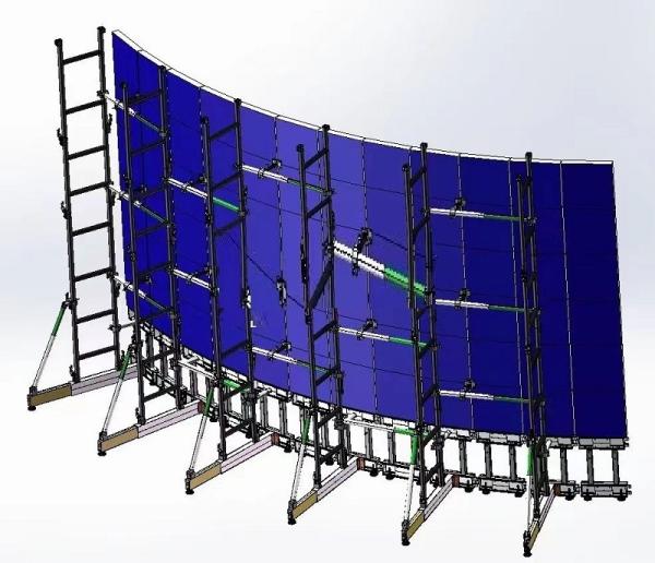 Quality Custom Sizes Lighting Video LED Display Wall Ground Stand Support for Outdoor Events for sale