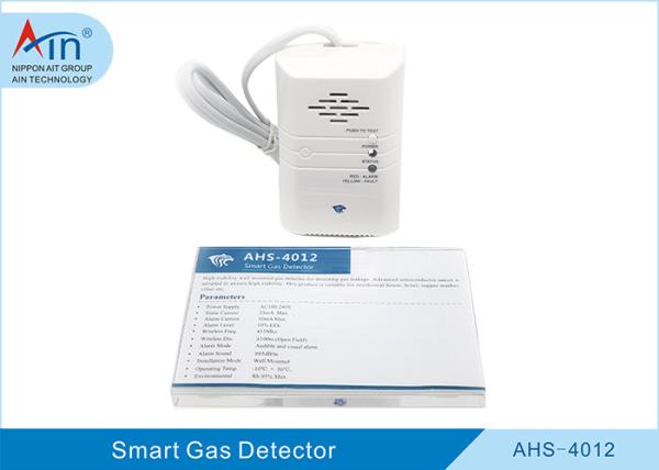 Quality AC100-240V Smart Home Security Devices , Smart Gas Leak Detector Auto Check Malfunction for sale