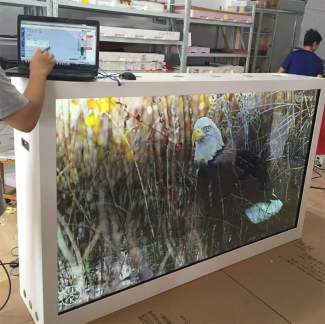 Touch Sensitive Transparent LCD Display Clear LCD Display For Museums