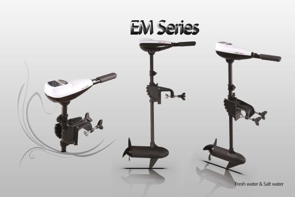 Quality 12 Volt 44 Pound POER Electric Trolling Engine EM44 With Telescoping Handle for sale