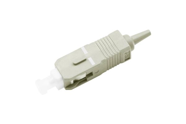 Quality SC UPC Multimode Simplex Fiber Optic Connector 0.9mm With Beige Color for sale