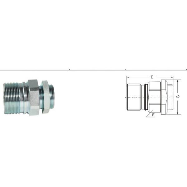 Steel Threaded Quick Connect Under Pressure Screw Plugs Compatible With FASTER CVE Series