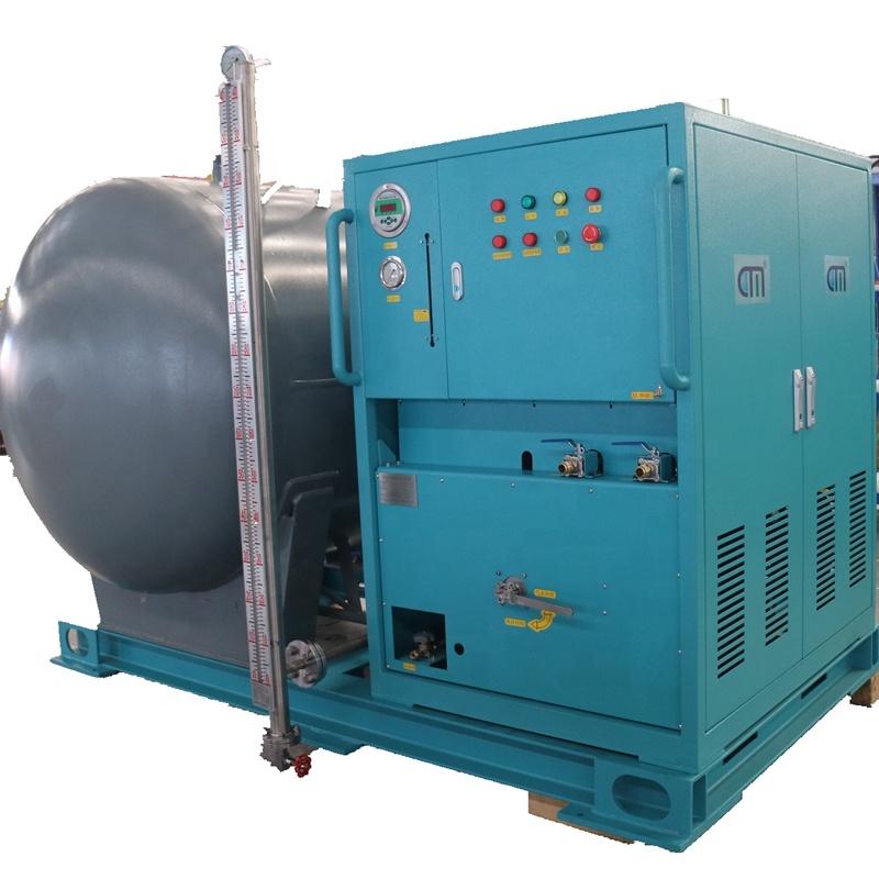 Waste Recycling Refrigerant Recovery Machine 25HP Oil Less Ac Recovery System