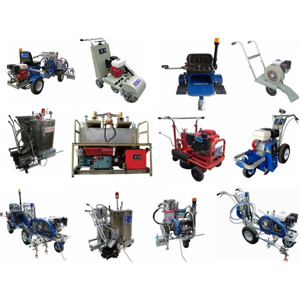 Self Propelled Two Component Scraping 158kg Cold Paint Road Marking Machine
