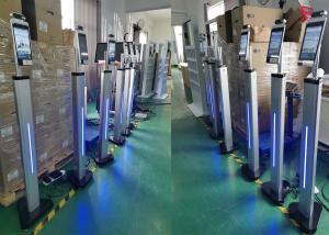 China Capacitive Touch 200W Pixels Face Recognition access control system Temperature Measurement kiosk thermal scanner wholesale