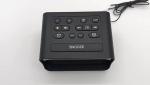 Rechargeable Digital Alarm Clock Radio Portable With Temperature Sensor