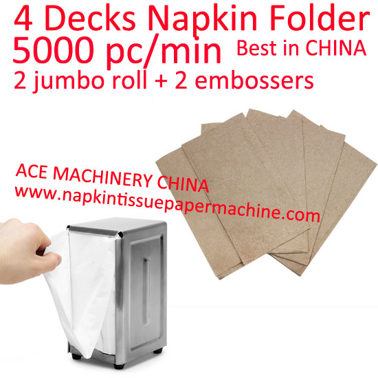 Napkin Folding Machine For 1 Ply Tall-Fold Dispenser Napkin MORCON