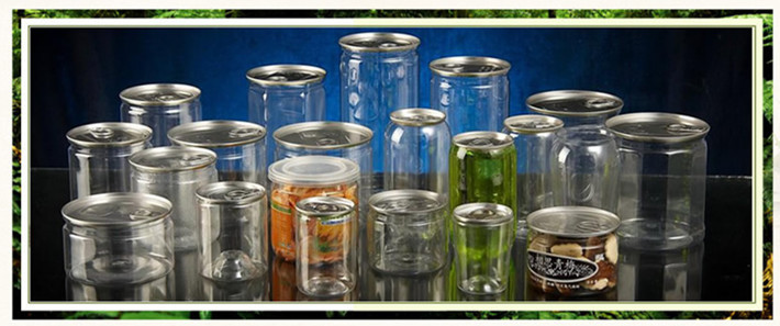 Kitchen 450ml Square Round Plastic Canisters Transparent SGS With Plastic Screw Top