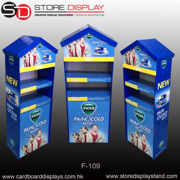 Quality PDQ custom display stand shelf in house structure for sale