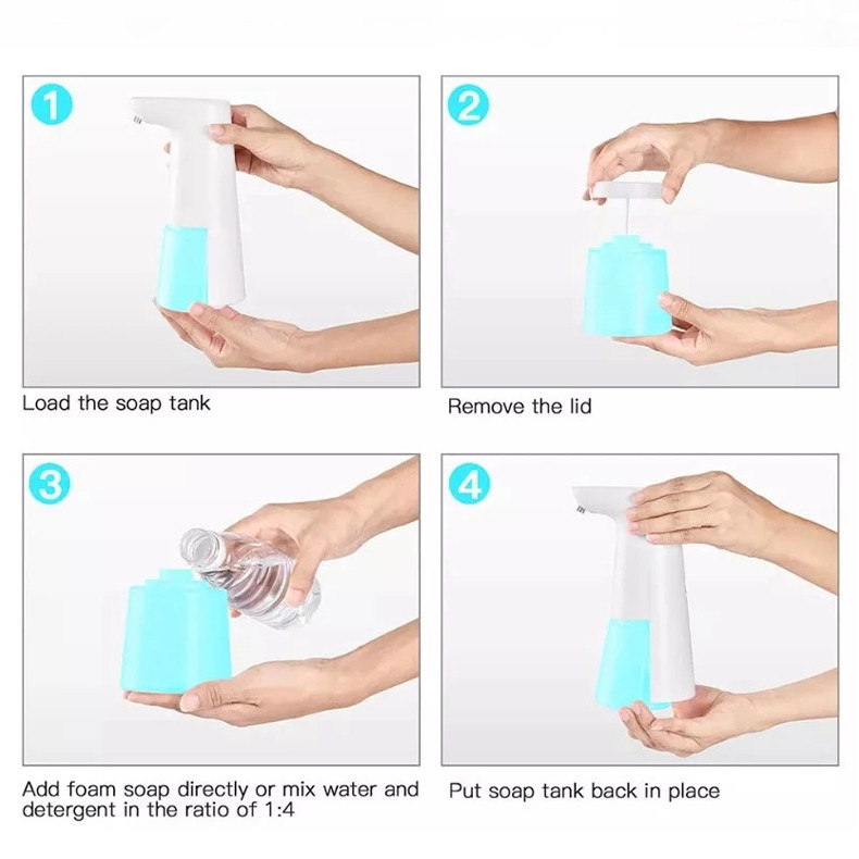 ABS Bathroom Foam Soap Dispenser 250ML 0.25S Automatic Touchless