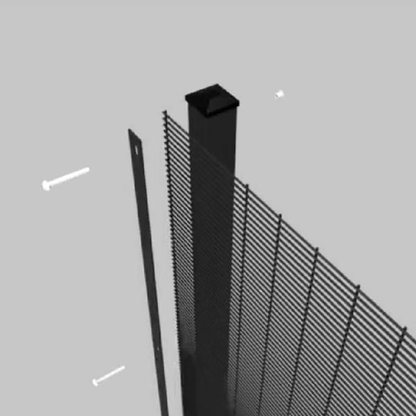 Clearvu Anti-Climb Prison Fence Panels 358 High Security Anti Climb Fences