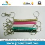 Customized Size Color Request Stretchable Spiral Coil Key Ring Strap