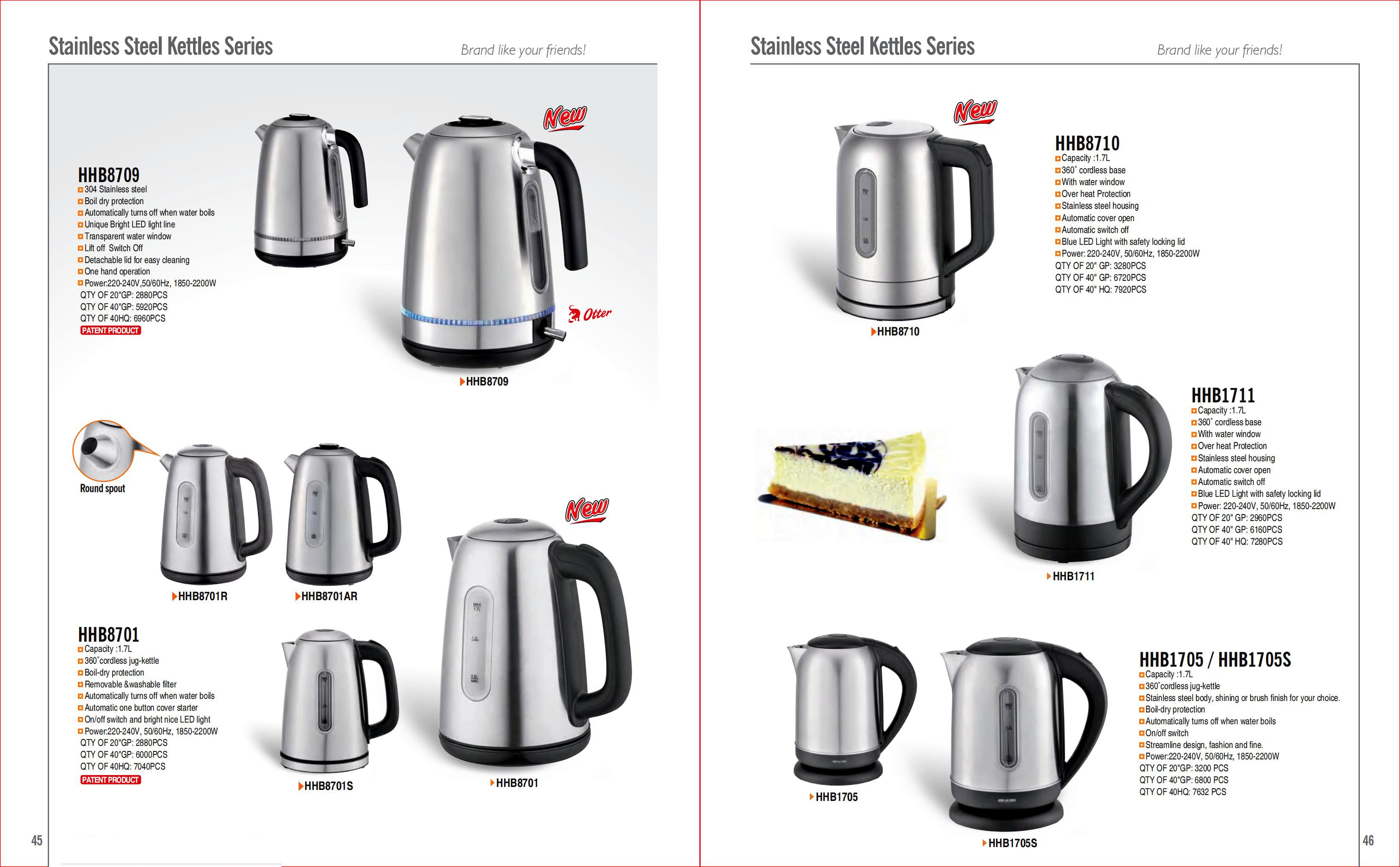 Electric Kettle with Automatic Shut-Off and Boil-Dry Protection