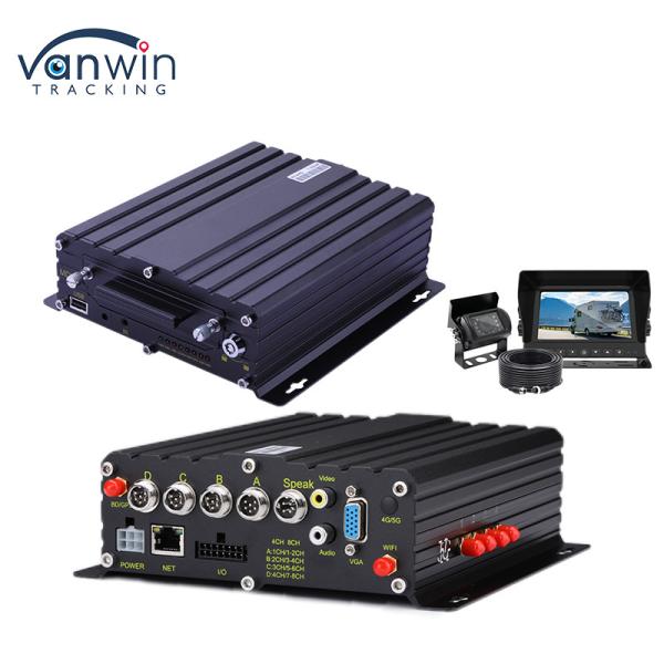 H.265 4CH HD Vehicle Mobile DVR 1080P AI Car Recorder With Alarm Input Pulse