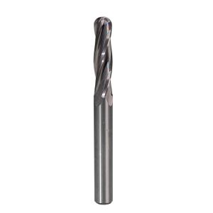 2 4 Flute CNC Carving Bit High Finish CNC Ball Nose Bit Cutting Plastic