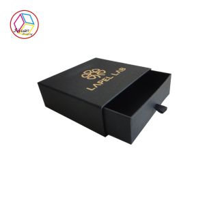 Kraft Paper Jewelry Gift Boxes Glod Foil Stamping ISO Certification