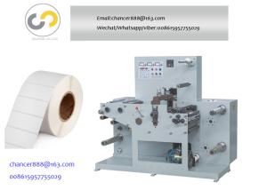 China Narrow width label rotary die cutting machine with slitting roll to roll wholesale