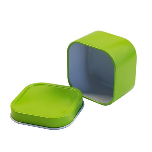 Quality 100ml 120ml Food Square Tin Can Containers Customized Logo for sale