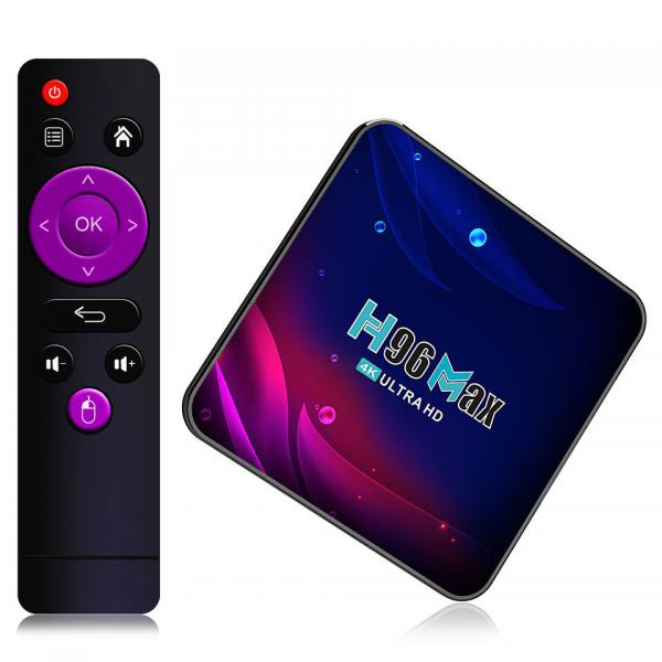 Quality OTT Android TV Box H96 Max Rk3318 Dual Wifi B T Android 11 Tv Box 2GB 4GB Ram 16GB 32GB 64GB Rom 5g 4k High Resolution for sale