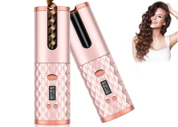 Quality Usb Auto Rotating Hair Curler , 110-240V Cordless Rotating Curling Iron for sale