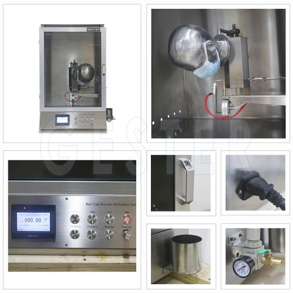 Propane gas GB 19083 Mask Test Machine Flammability Test Equipment