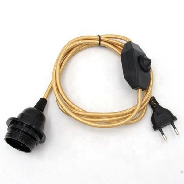 Quality IEC 7/7 To IEC C13 Switch Power Cord Laptop VDE European Plug Extension Cord for sale
