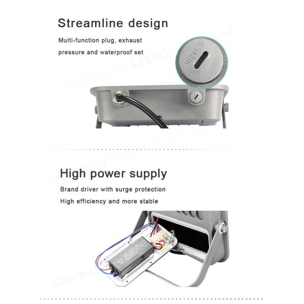 Slimline IP56 100W 247*293*41mm Outdoor LED Flood Lights
