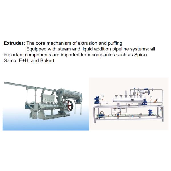 Single Screw Aqua Feed Extruder 4-6t/H Fish Pellets Machine Fish Meal Machine Animal Fish Feed Extruder Floating Fish Pellets Plant For Fish Feed