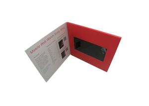 China Magnetic Switch LCD Video Folder With USB Cable A4 / A5 Size Optional wholesale