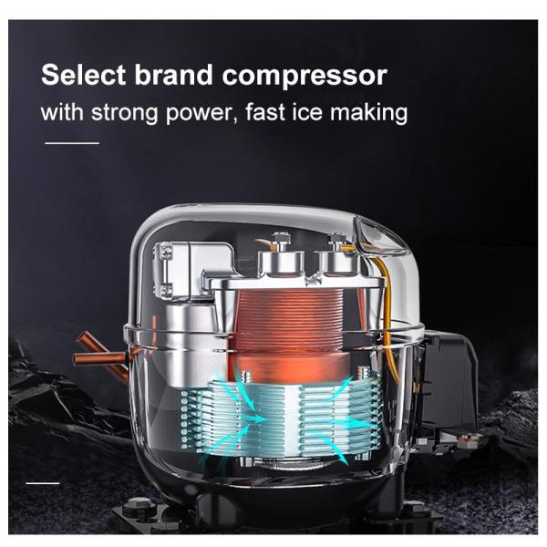 Push Button Control Panel Ice Blocks Making Machine 80kg Countertop Ice Maker Machine for Commercial Purposes