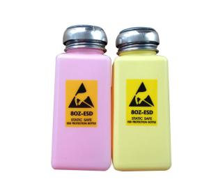 China HDPE Surface Coating ESD IPA Dispenser 4OZ 6OZ 8OZ With Stainless Steel Cap wholesale