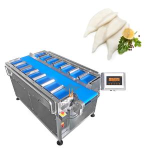 China Food Fruit Squid Tube Vegetable Combination Weigher With Belt Conveyor 12/14 Head Manual Belt Weigher wholesale