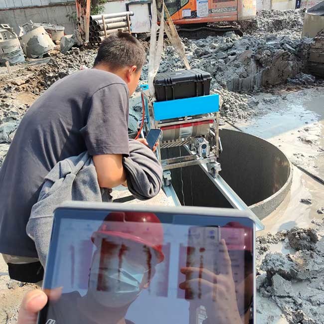 Underground Pile Testing Instrument Non Destructive Groove Ultrasonic Detector