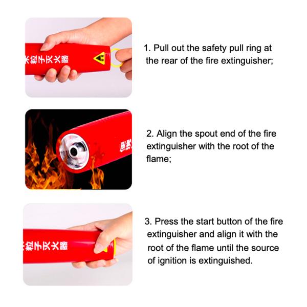 Portable Mini Aerosol Foam Fire Extinguisher 8 Bar For Vehicle