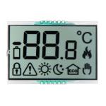 TN Transmissive Positive Monochrome Segment LCD Display For Thermometer