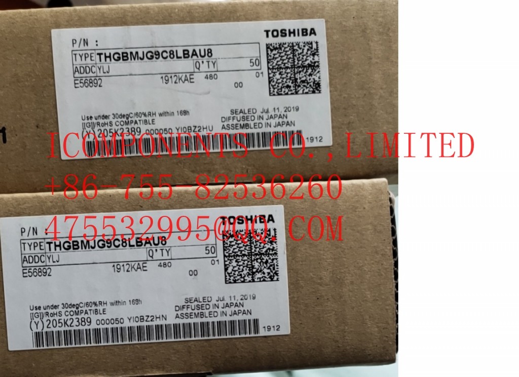 THGBF7G9L4LBATR TOSHIBA Flash Card 64G-byte 1.8V/3.3V Universal Flash Storage 153-Pin TFBGA - Trays (Alt: THGBF7T0L8LB